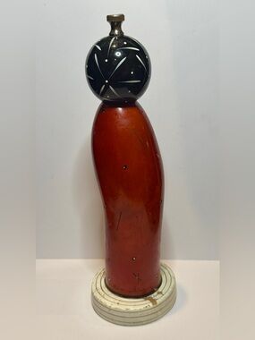 Signed Wilhelm Handcrafted Wooden Pepper Mill Art Piece